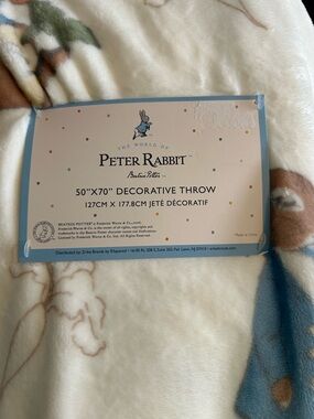 The World of Peter Rabbit Decorative Throw - 50” X 70”